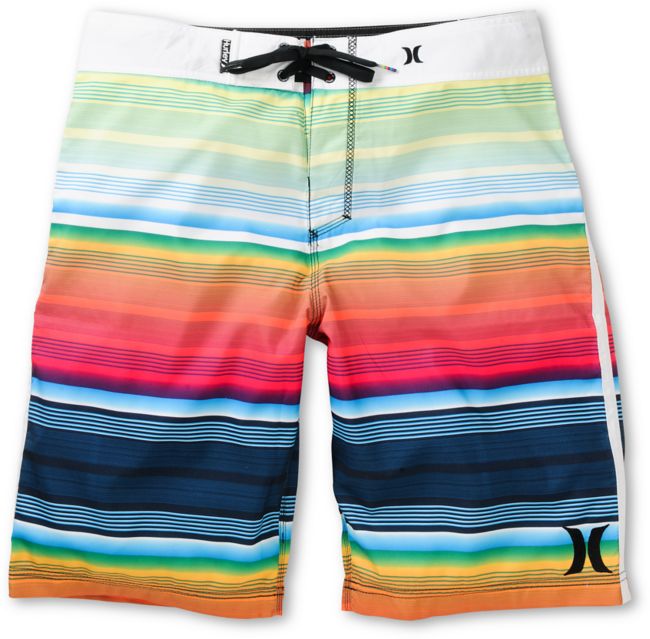 Hurley Sunset Neon Green Board Shorts