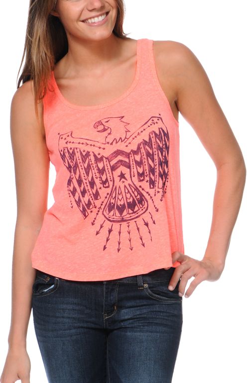 Billabong Come By Anytime Coral Tank Top