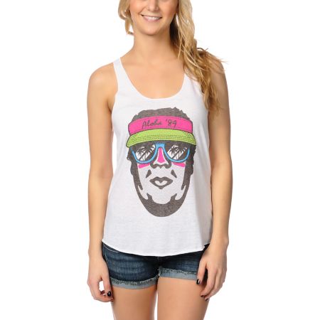 Obey Aloha 89 Natural Racerback Tank Top