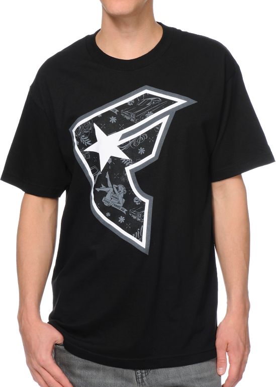 Famous Stars & Straps Lawaiian Black Tee Shirt