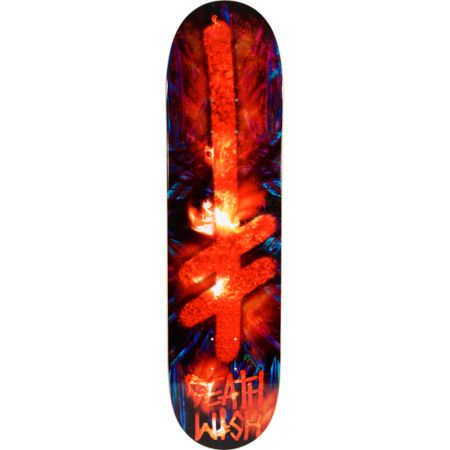 Deathwish Gang Logo Fire 8.0 Skateboard Deck