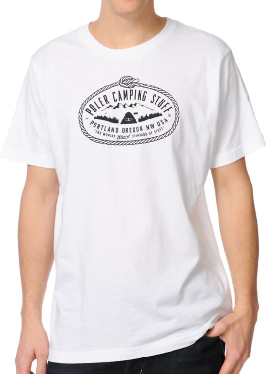 Poler Lasso White & Black Tee Shirt