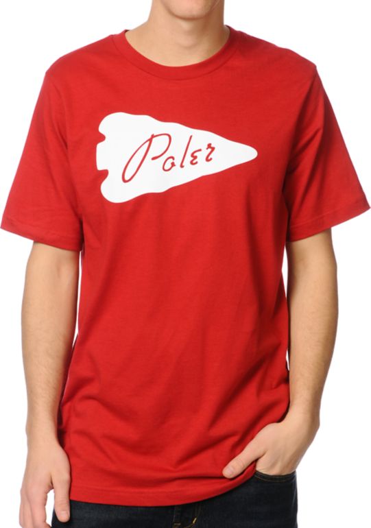 Poler Arrowhead Red Tee Shirt