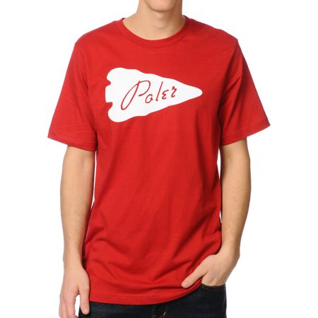 Poler Arrowhead Red Tee Shirt