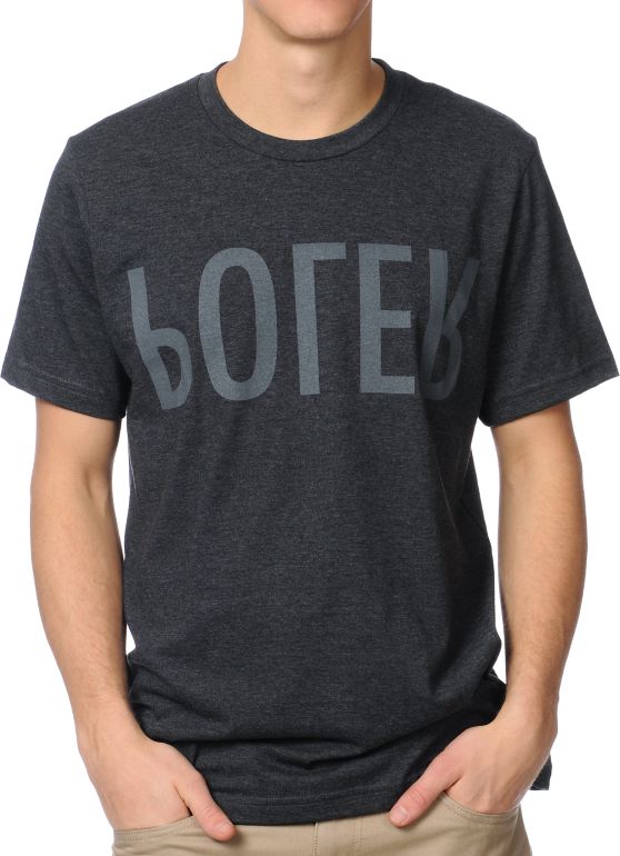 Poler Relop Heather Black Tee Shirt