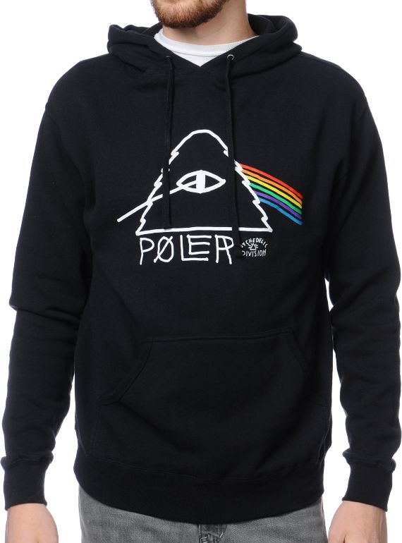 Poler Psychedelic Black Pullover Hoodie