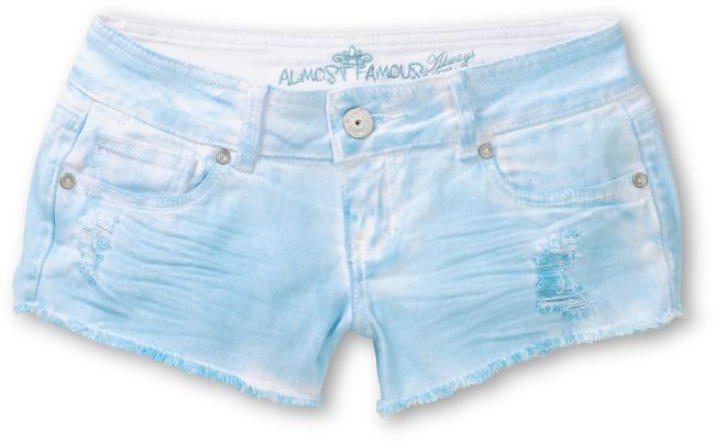 Almost Famous Scarlet Blue Tie Dye Cut Off Shorts