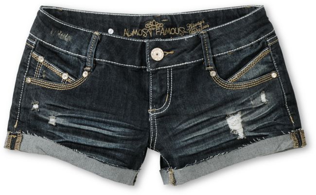 Almost Famous Haley Medium Blue Denim Shorts