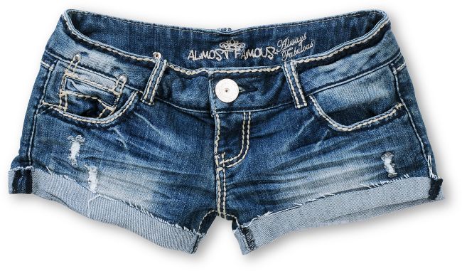 Almost Famous Linds Medium Blue Denim Shorts