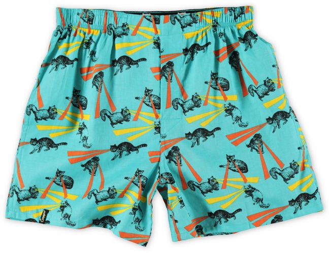 Empyre Lazer Kitty Teal Boxers