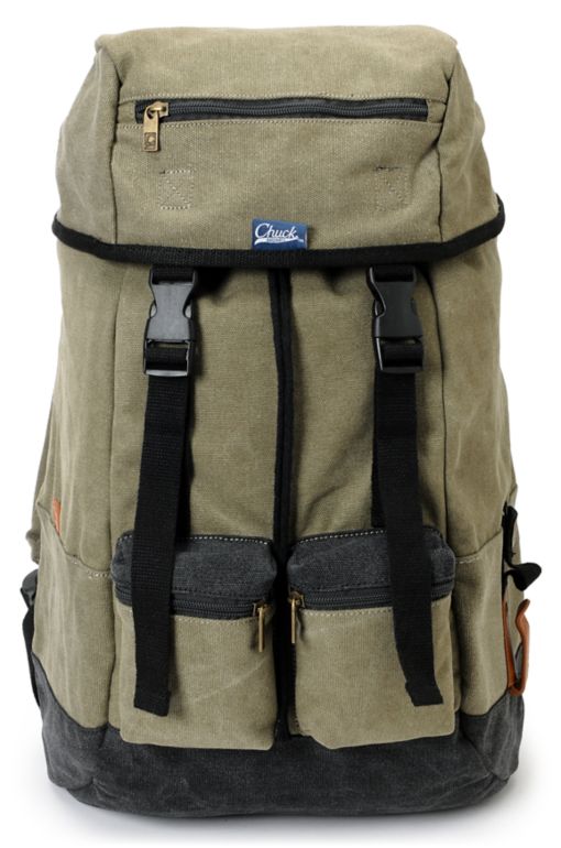 Chuck Originals Field Rucksack Olive & Black Backpack