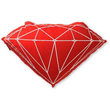 Diamond Supply Brilliant Red Pillow