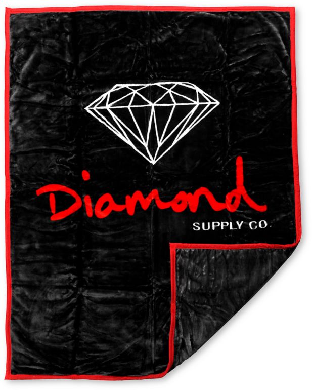 Diamond Supply OG Black & Red Blanket