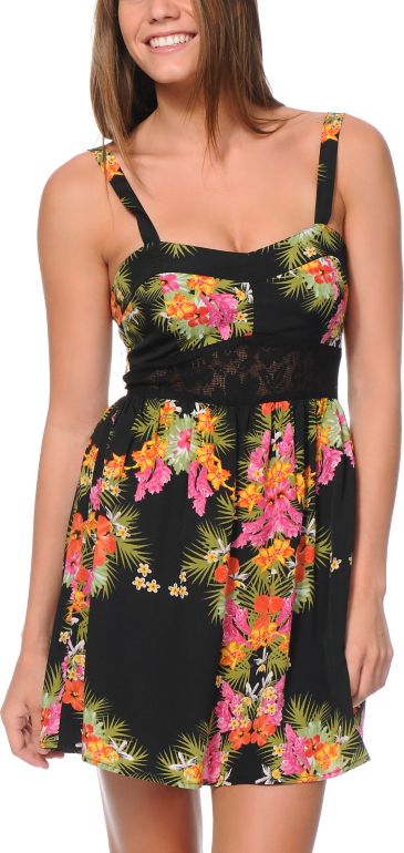 Element Girls Paris Floral Print Dress