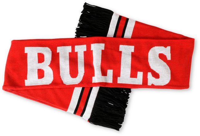 NBA Mitchell and Ness Chicago Bulls Red Knit Scarf