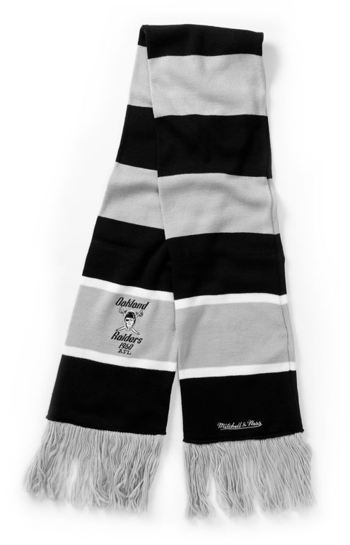 NFL Mitchell and Ness Oakland Raiders Knit Scarf