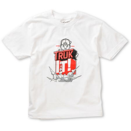 Trukfit Boys Truk It White Tee Shirt
