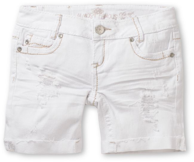 Almost Famous Jane White Denim Bermuda Shorts