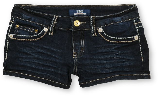 YMI Minka Dark Wash Denim Shorts