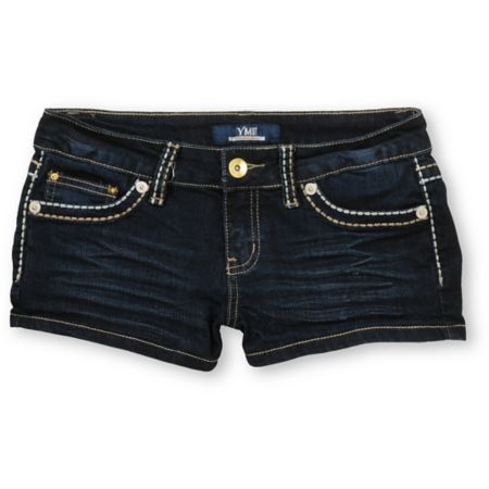 YMI Minka Dark Wash Denim Shorts