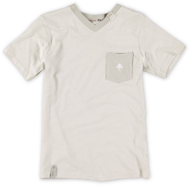 LRG Boys Core Grey Stripe Pocket Tee Shirt