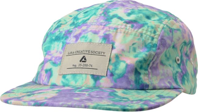 Lira Girls Electric Pop Purple & Lime 5 Panel Hat