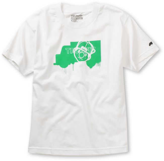 Trukfit Boys Truk Face White Tee Shirt