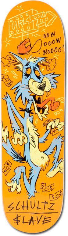 Slave Schultz Loony Howlin Wolf 8.375 Skateboard Deck
