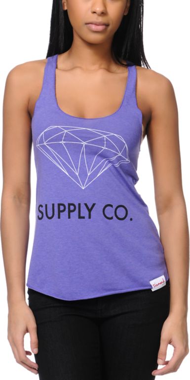 Diamond Supply Girls Orchid Purple Tank Top