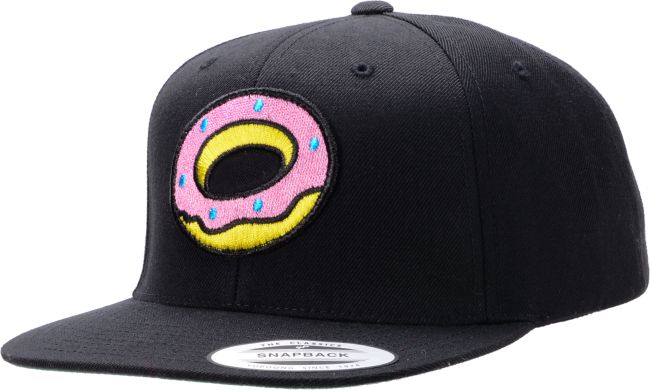 Odd Future Donut Black Snapback Hat