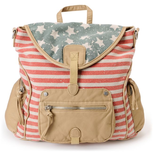 T-Shirt & Jeans American Flag Rucksack Backpack