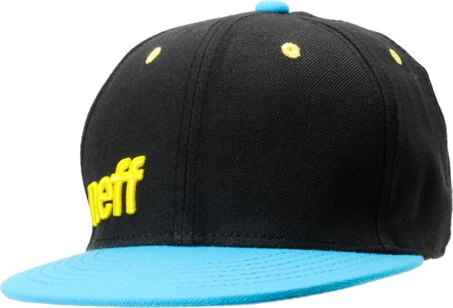 Neff Daily Black & Cyan Snapback Hat