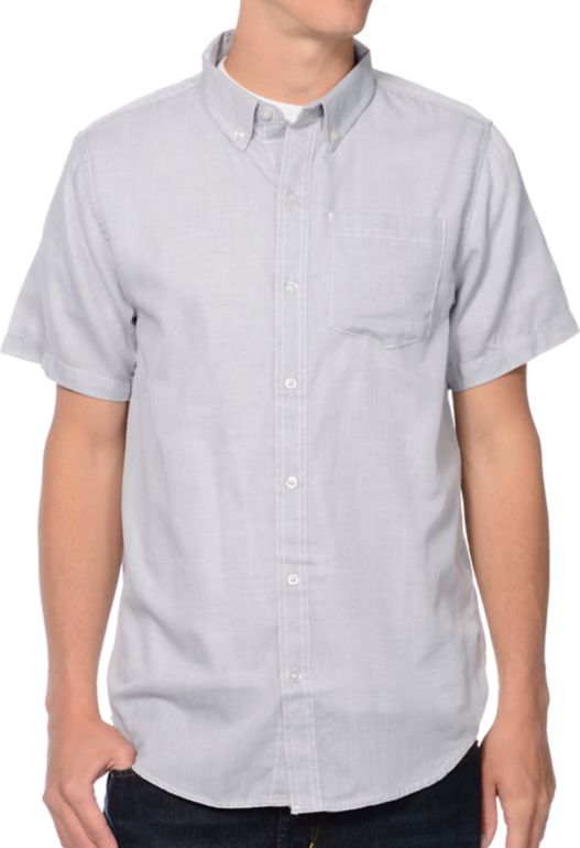 Dravus Take It In Blue Light Blue Woven Button Up Shirt