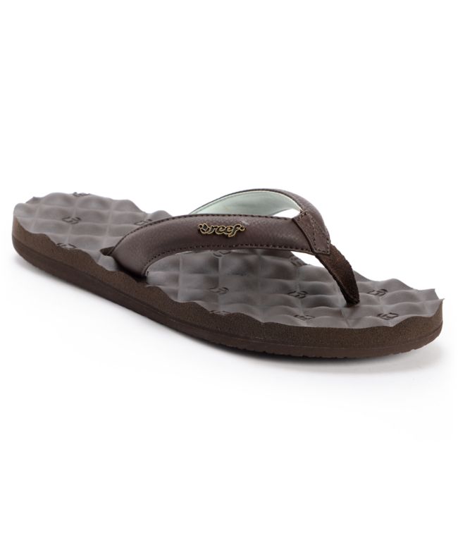 Reef Girls Dreams Brown & Mint Sandals