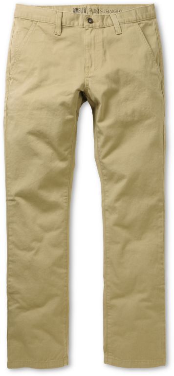 Free World Drifter Khaki Slim Straight Fit Chino Pants