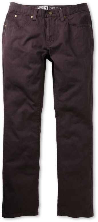 Free World Messenger 5 Pocket Twill Black Cherry Pants