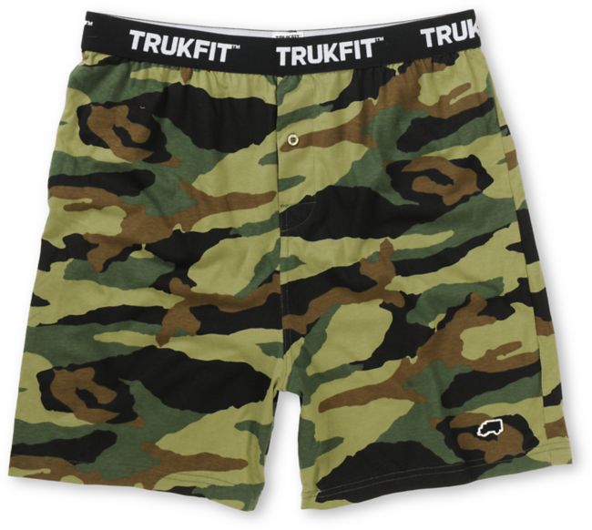Trukfit Woodland Camo Knit Boxers