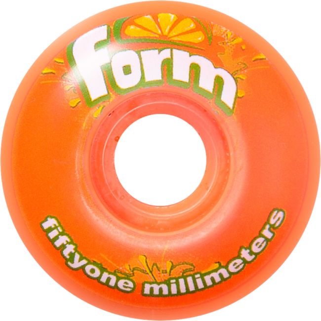 Form 51mm Orange Skateboard Wheels
