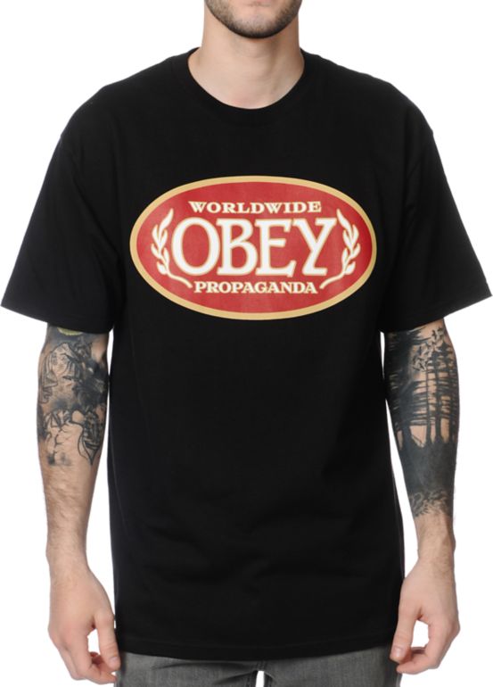 Obey Blunts Black Tee Shirt
