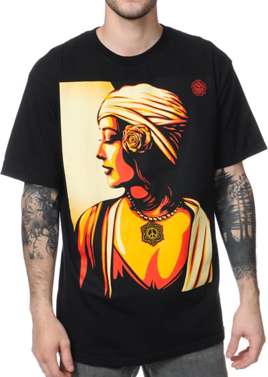 Obey Harmony Black Tee Shirt