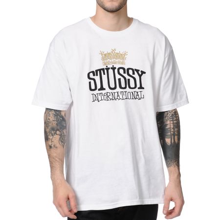 Stussy Crown White Tee Shirt
