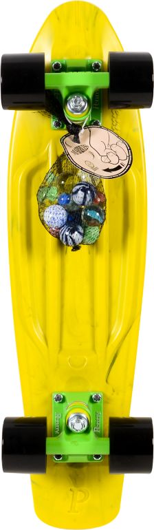 Penny Skateboards LTD Marble Yellow 22 x 6 Cruiser Complete