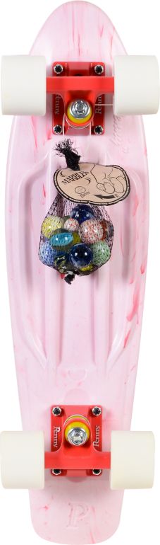 Penny Skateboards LTD Marble White 22 x 6 Cruiser Complete