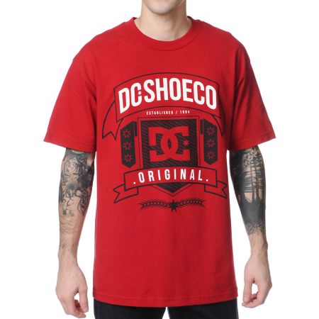 DC Industry Dark Red Tee Shirt