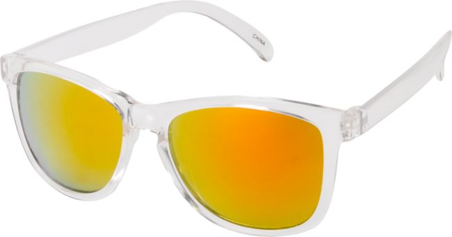 Jack Martin Motosurf Clear & Orange Sunglasses