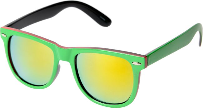 Jack Martin Frisky Business Green & Red Sunglasses