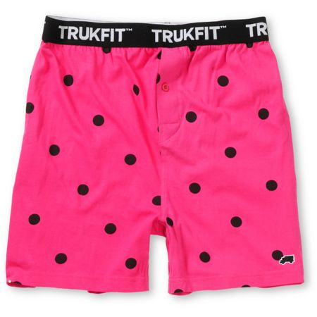 Trukfit Polka Dot Pink Knit Boxers