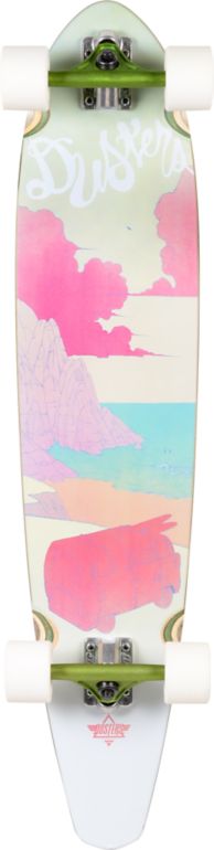 Dusters Road Trip 39.5 Green Longboard Complete
