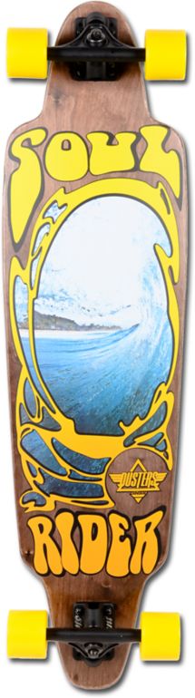 Dusters Soul Rider Brown & Yellow Longboard Complete