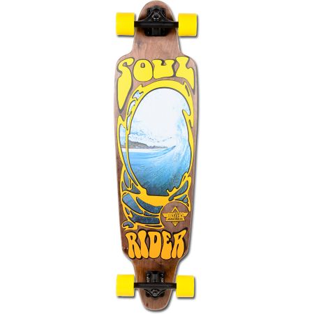 Dusters Soul Rider Brown & Yellow Longboard Complete